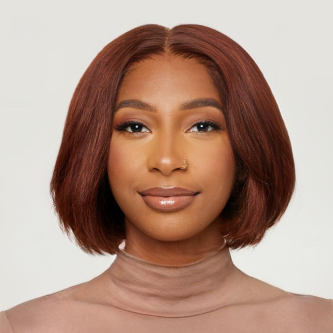 Auburn Very Straight HD Lace Bob Wig Parfait