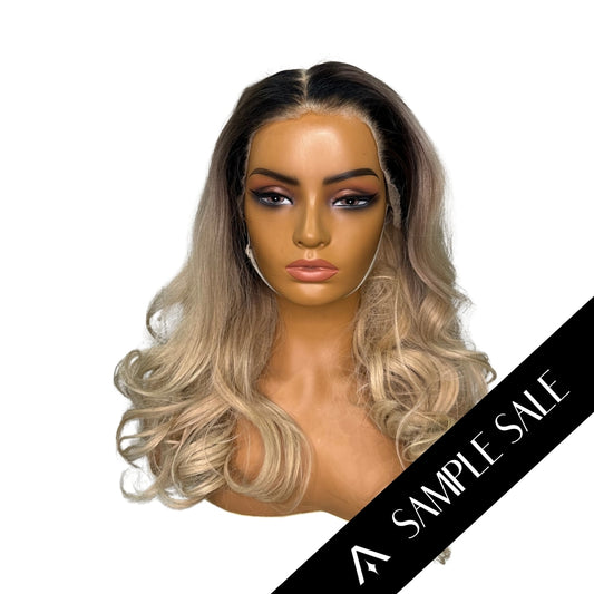 18" Dark Rooted Blonde HD Lace Frontal Wig