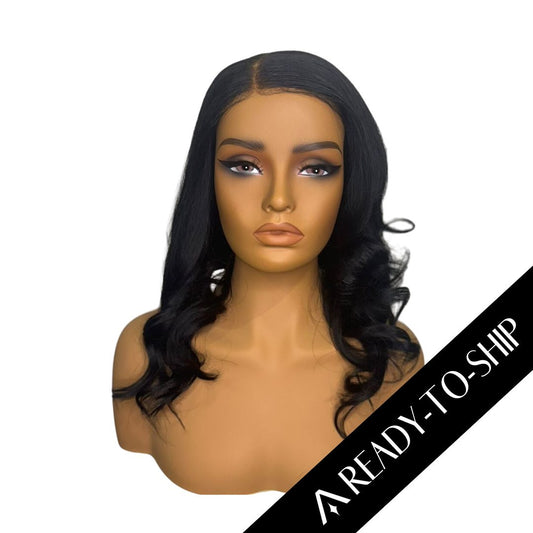 14" Straight Jet Black HD Lace Closure Wig