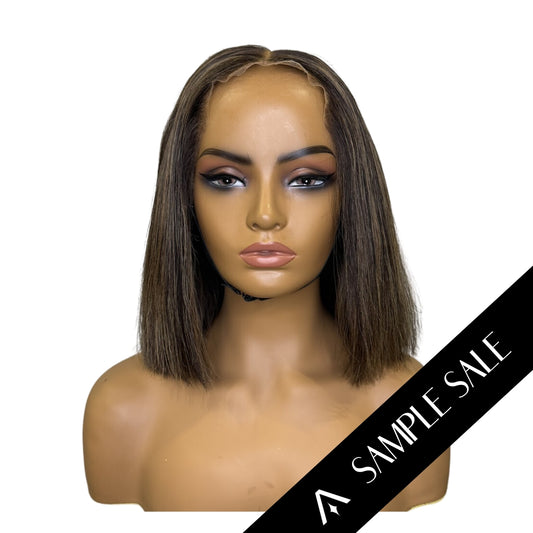 12" Ash Brown HD Lace Frontal Wig