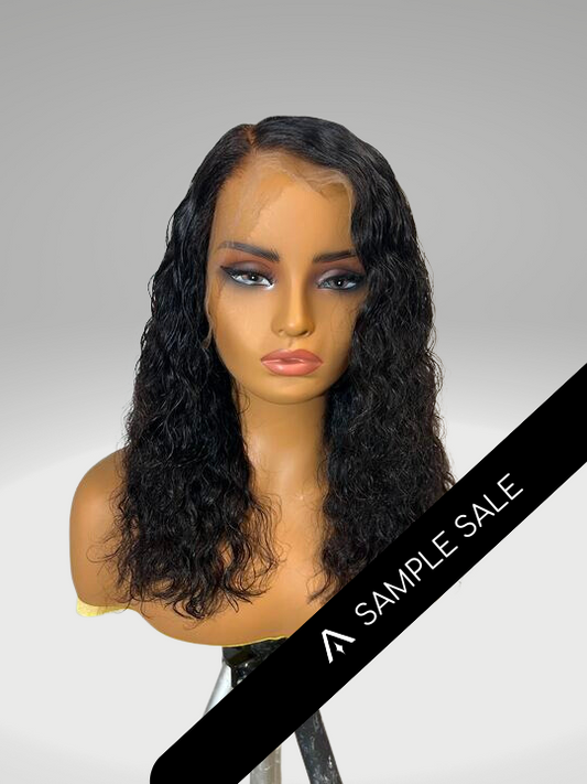 12" Very Wavy Natural Black HD Lace Frontal Wig