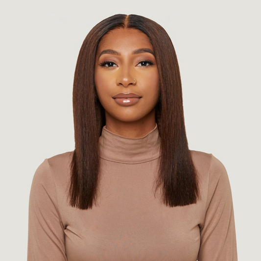 Rooted Chocolate Brown HD Lace Wig